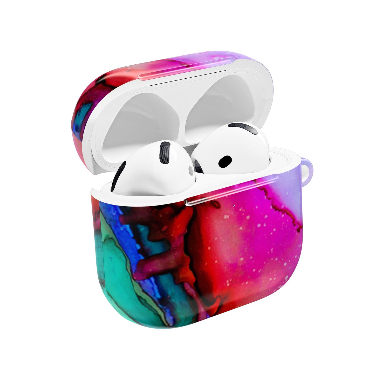 Colorful Marble AirPod Case, Trendy Tech Accessory, Gift for Music Lovers, Unique Earbud Cover for Her, Stylish AirPods Holder