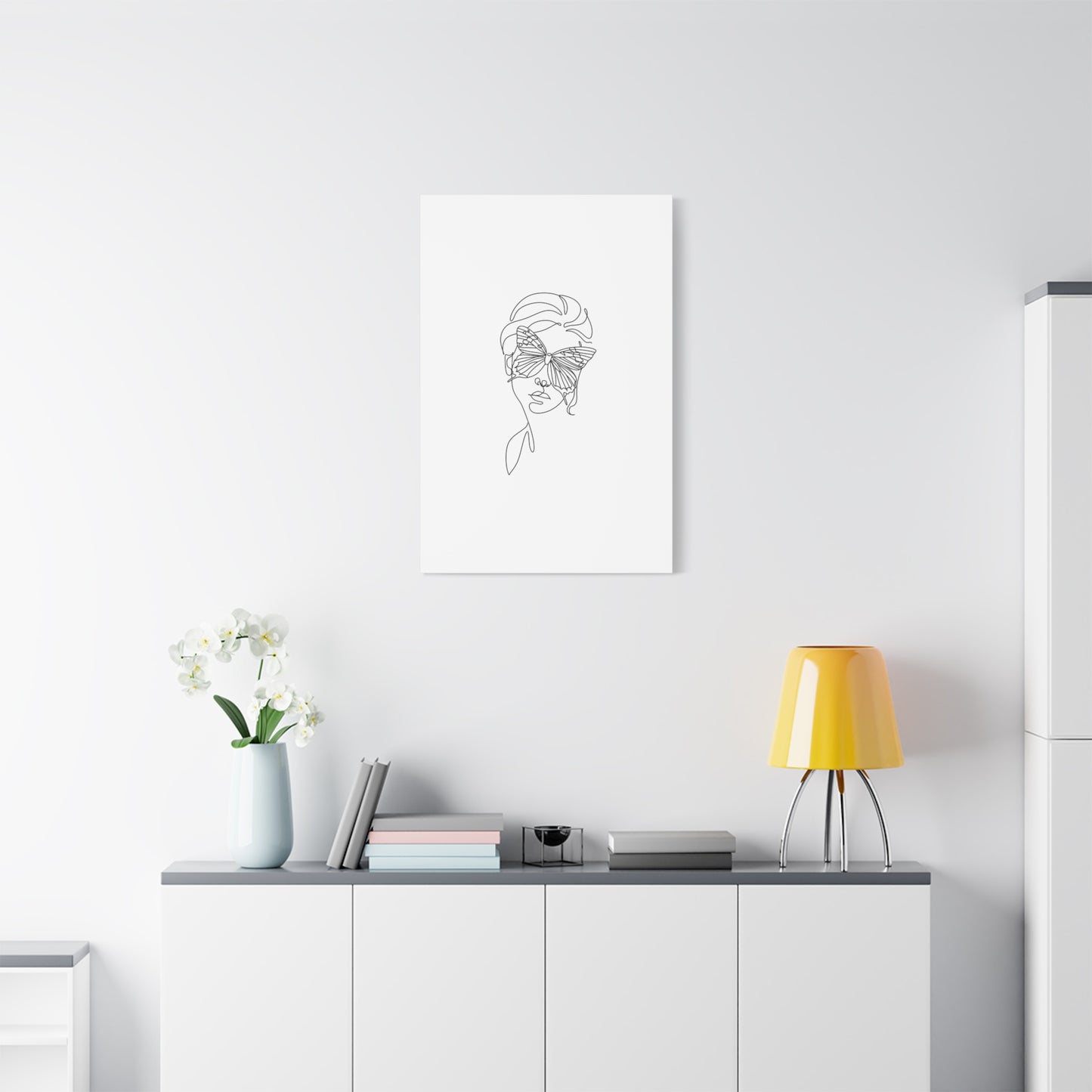Minimalist Butterfly Canvas Art, Modern Home Decor, Gift for Nature Lovers, Wall Art for Women, Inspirational Wall Art