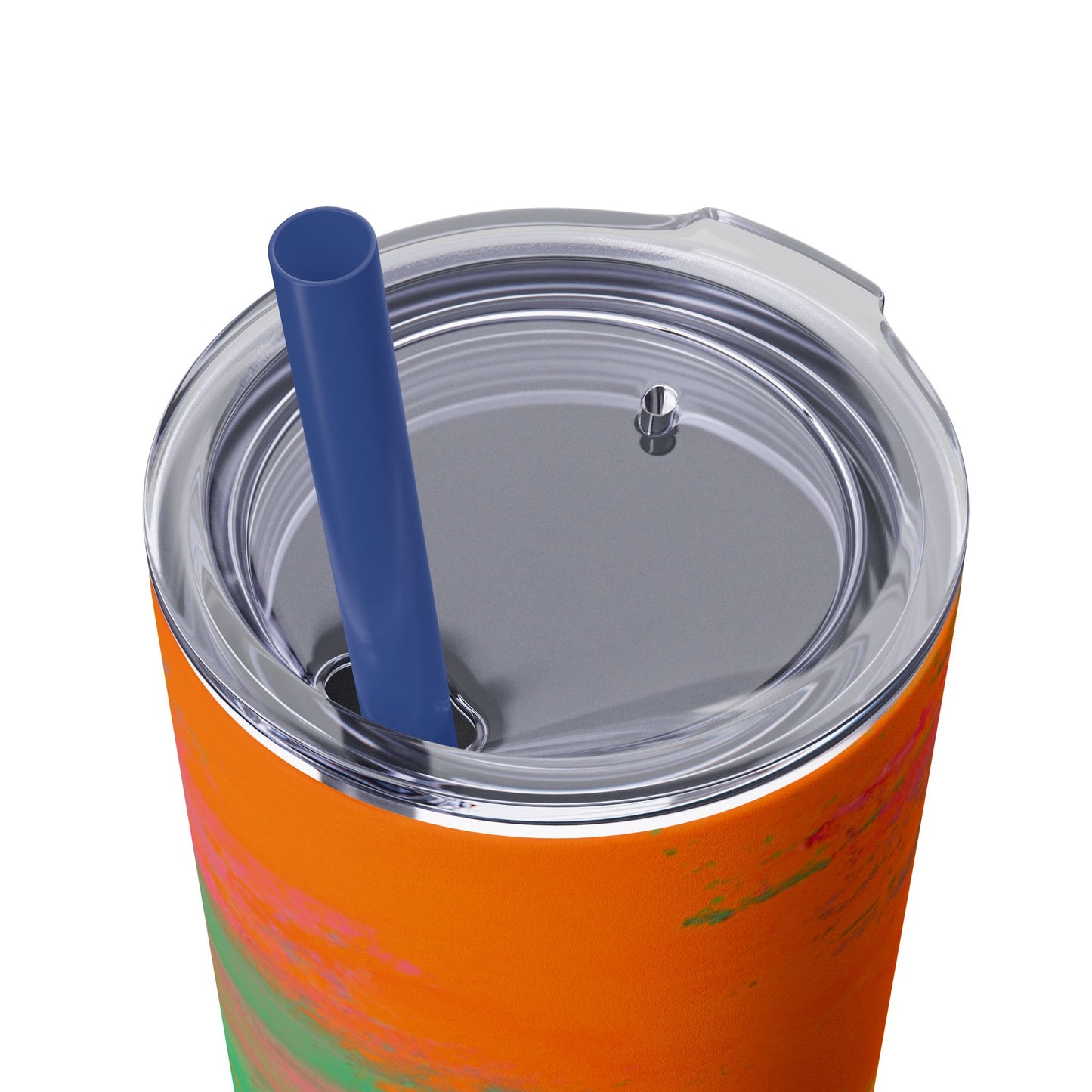 Colorful Ombre Skinny Tumbler with Straw, 20oz | Travel Mugs, Summer Drinkware, Beach Accessories, Gifts for Her, Eco-Friendly
