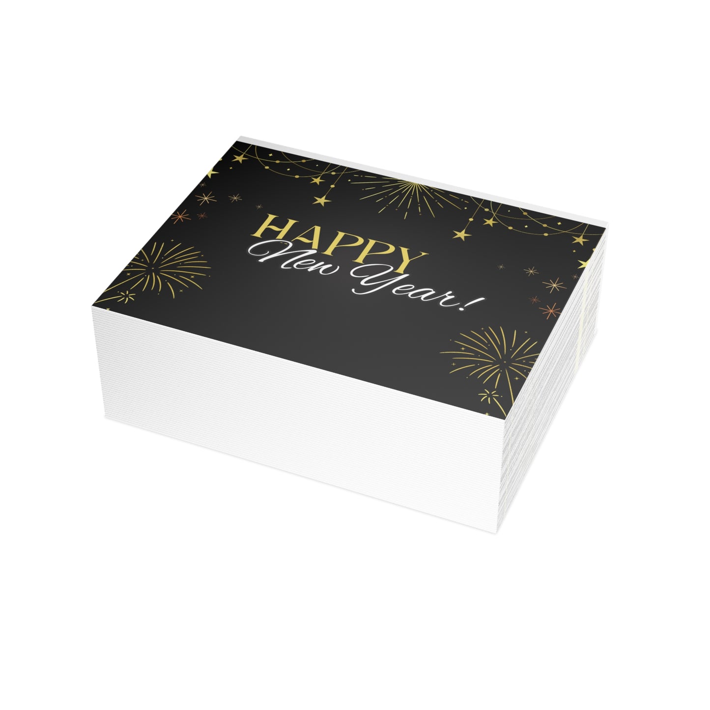 Stylish New Year Greeting Cards - Festive Holiday Stationery for Celebrations, Invitations, Gift Cards, and Special Occasions