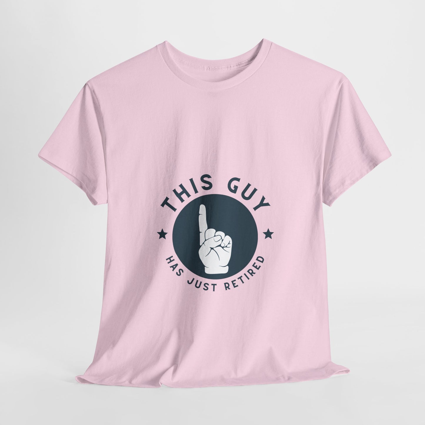This Guy Has Just Retired Retirement Celebration Unisex Heavy Cotton Tee | Funny Gift for Retirees, Casual Wear, Retirement Party, Humor Shirt, Comfy Gift Idea