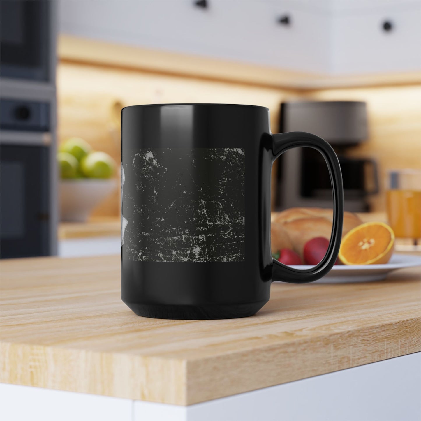 Artistic Black Mug with Bust Design, Gift for Art Lovers, Unique Ceramic Cup, Kitchen Decor, Mug for Coffee or Tea