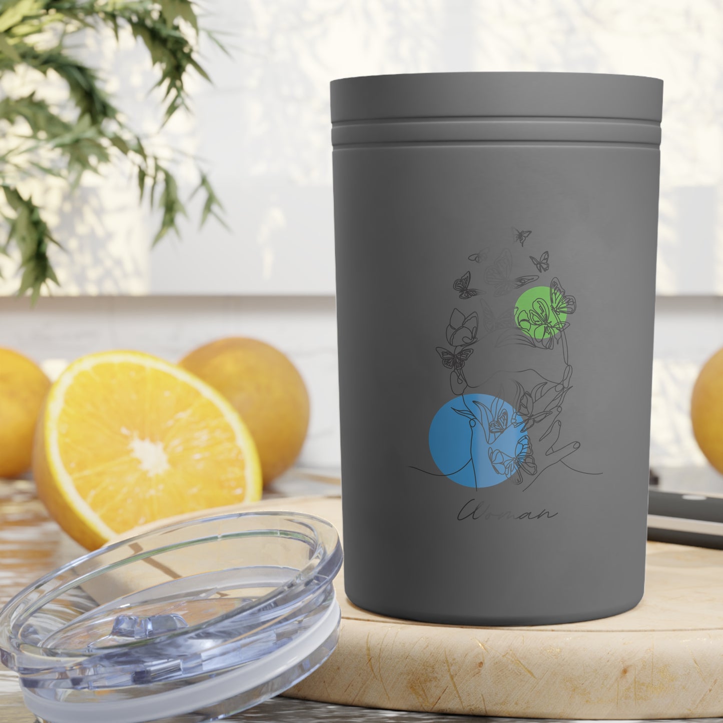 Butterfly & Hummingbird Vacuum Tumbler | Stylish Reusable Coffee Cup for Nature Lovers, Eco-Friendly Gift, Travel Mug, Personalized