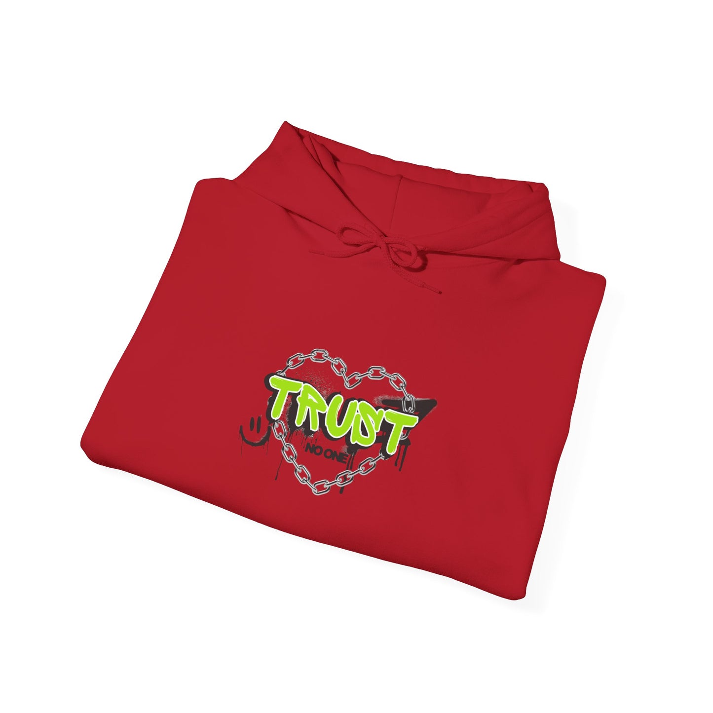 Trust No One Graphic Unisex Hoodie – Casual Streetwear for Everyday Comfort