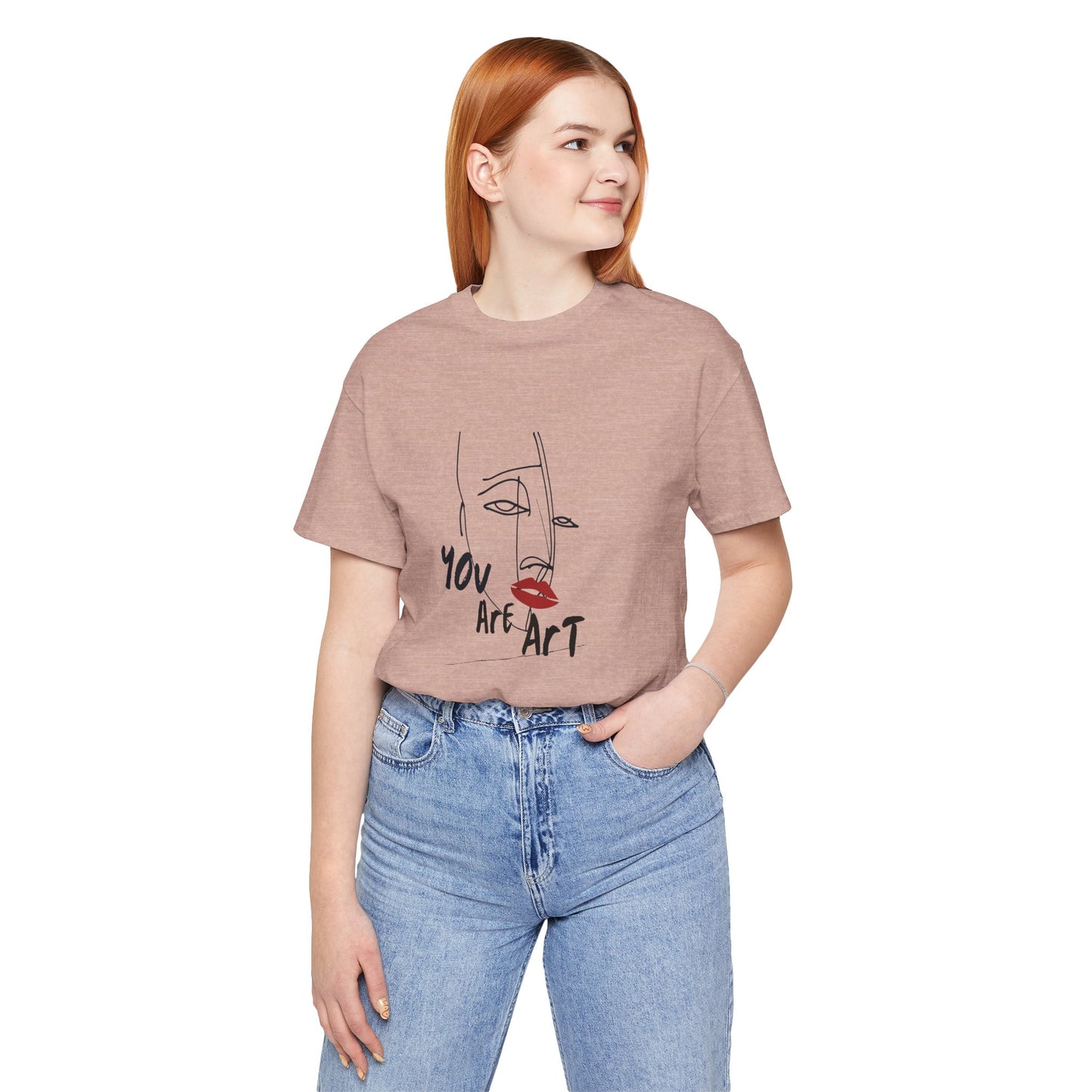 Artistic Expression Unisex Tee - You Are Art, Creative Gift, Casual Wear, Modern Design, Art Lover's Shirt