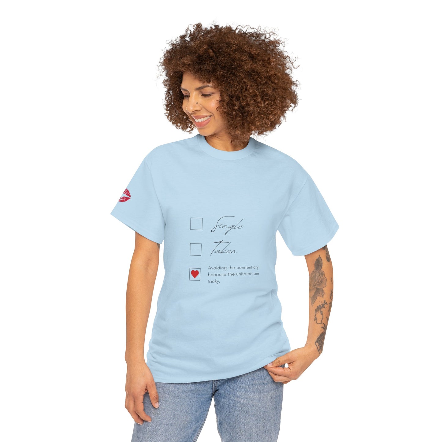 YOU ARE ART - SINGLE, TAKEN... Artistic Unisex Cotton Tee with Heartfelt Prints, Casual Wear, Gift for Artists, Streetwear, Inspirational Fashion