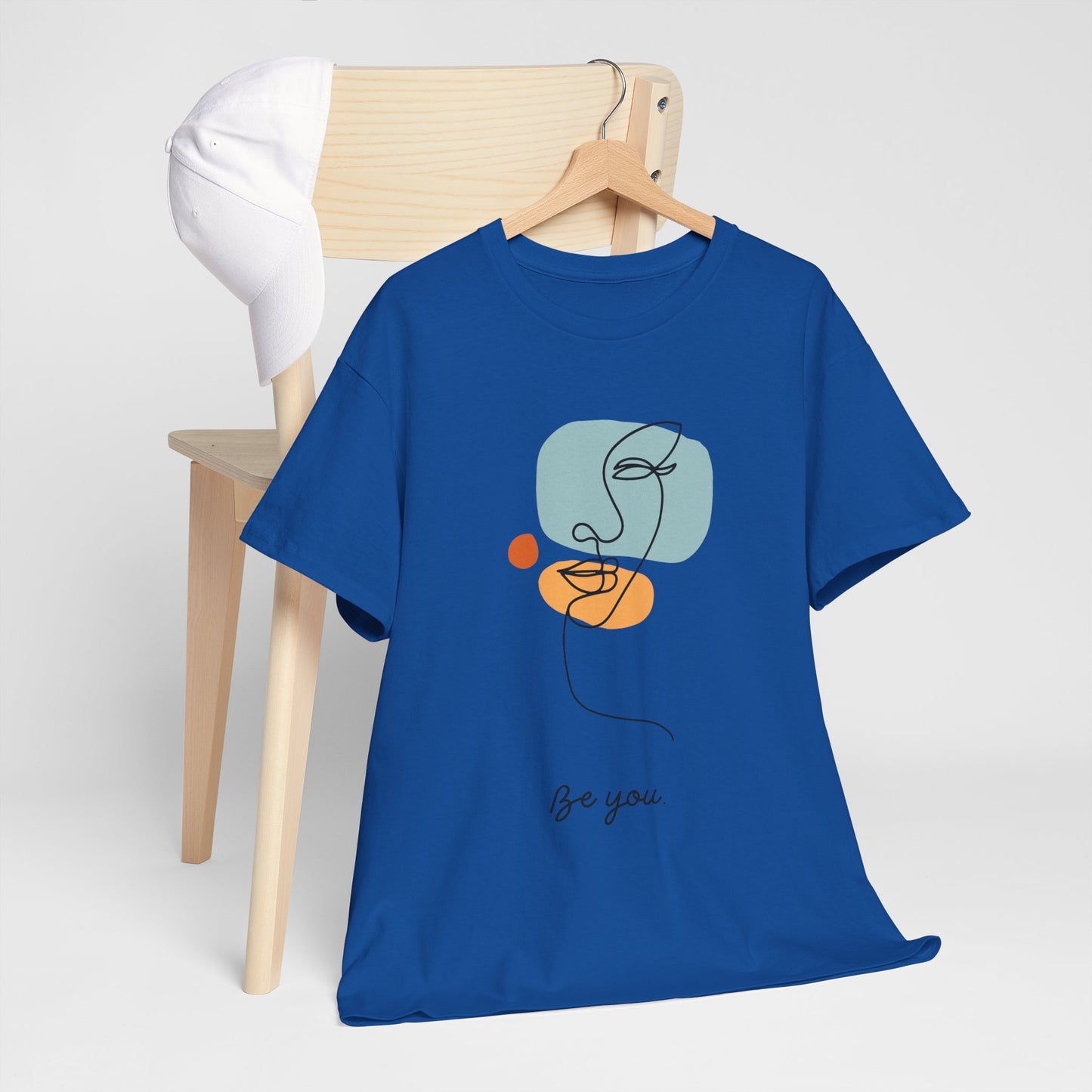 Minimalist Be You Tee, Unisex Cotton T-Shirt, Inspirational Graphic Tee, Gift for Friends, Casual Everyday Wear, Self-Love Apparel