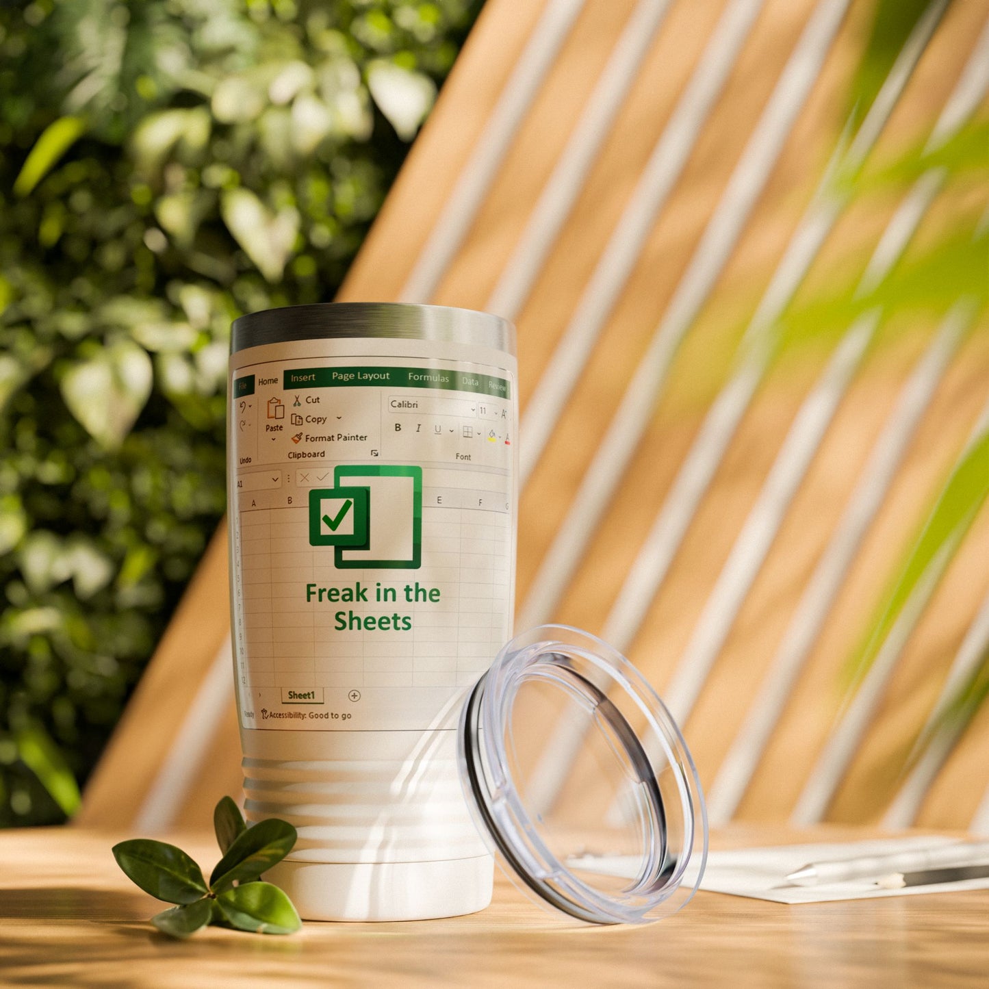Excel Spreadsheet Ringneck Tumbler - 20oz, Funny Office Mug, Geek Gift, Work Motivational Cup, Personalized Travel Mug Drinkware