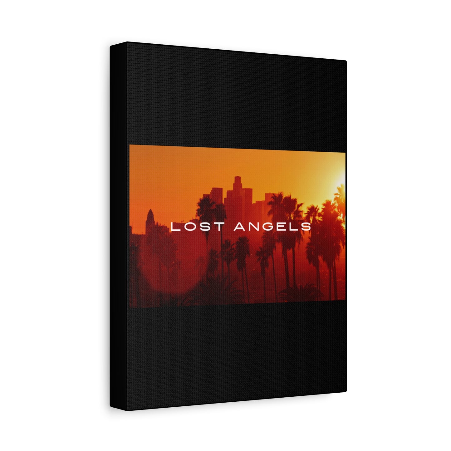 Lost Angels Wall Art Canvas | Sunset Cityscape Print, Home Decor, Gift for Art Lovers, Modern Living Room, California Vibe