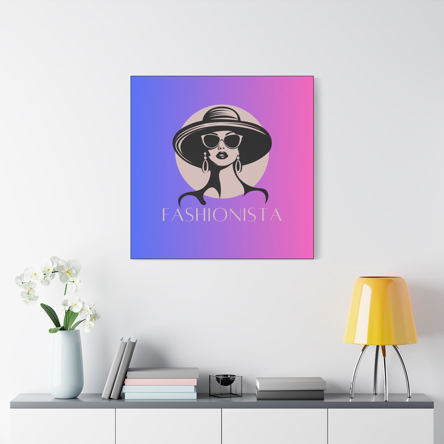 Fashionista Matte Canvas Wall Art, chic home decor, stylish gift for fashion lovers, wall decor, modern art piece, unique artwork