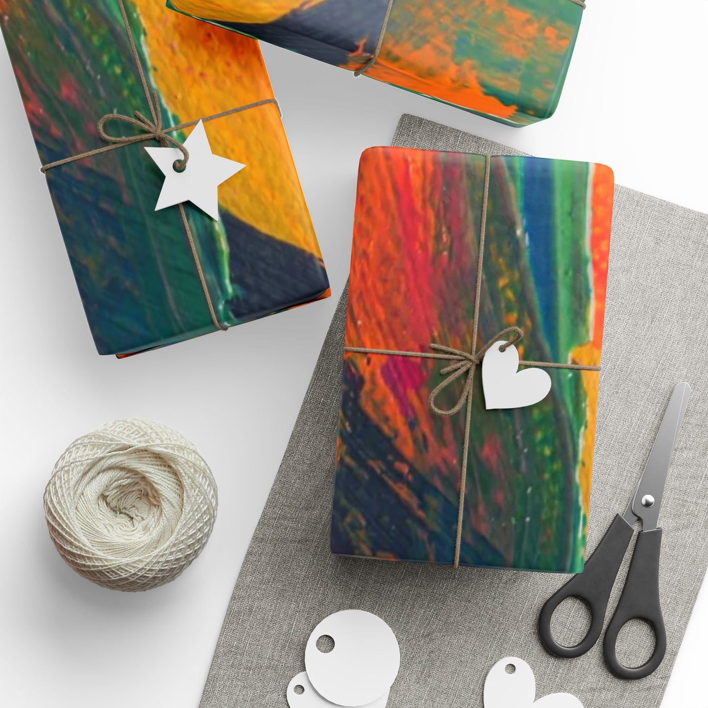 Vibrant Gift Wrap Paper for All Occasions, Colorful Wrapping Rolls for Birthdays, Holidays, DIY Projects, Eco-Friendly Gift Wrapping