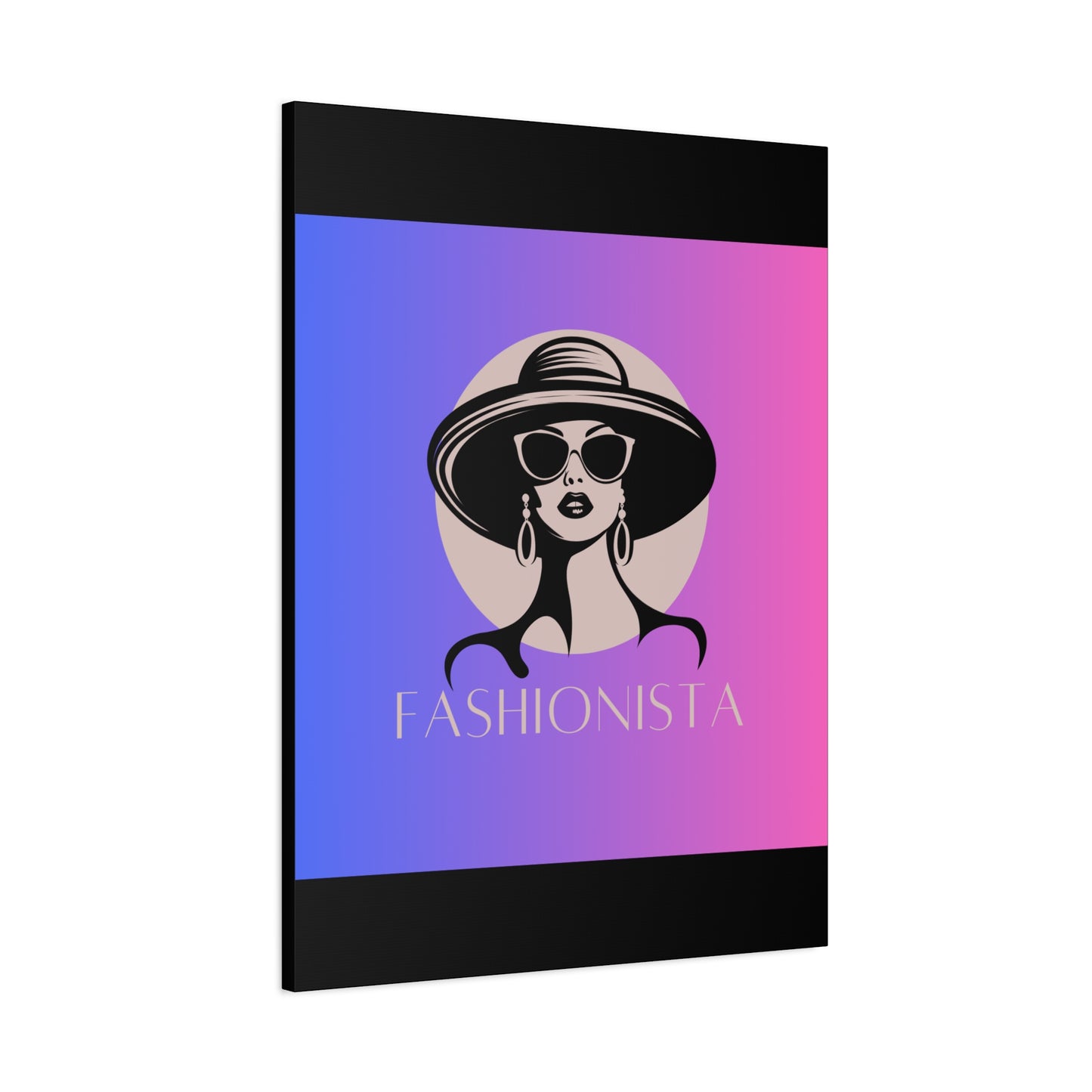 Fashionista Matte Canvas Wall Art, chic home decor, stylish gift for fashion lovers, wall decor, modern art piece, unique artwork