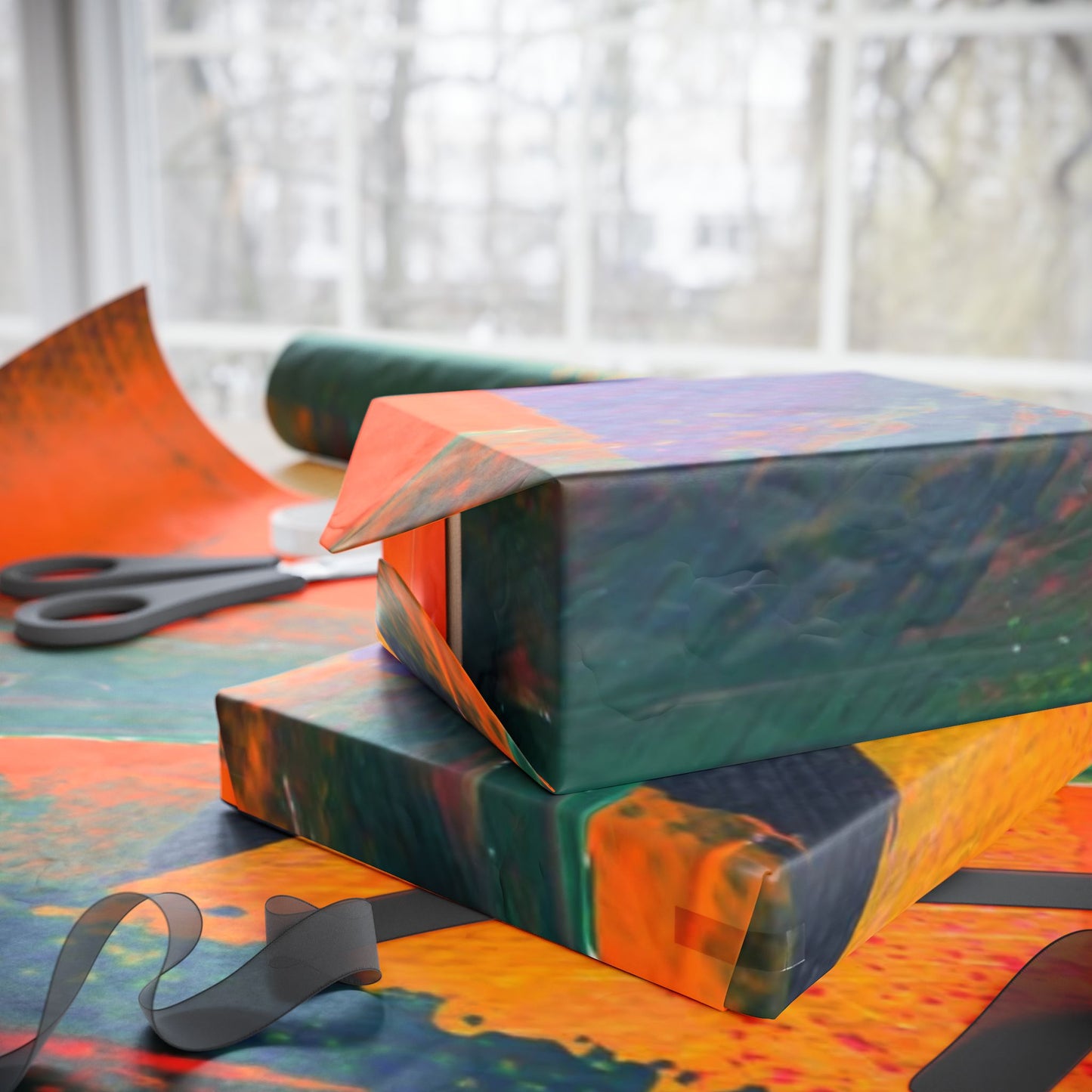 Vibrant Gift Wrap Paper for All Occasions, Colorful Wrapping Rolls for Birthdays, Holidays, DIY Projects, Eco-Friendly Gift Wrapping