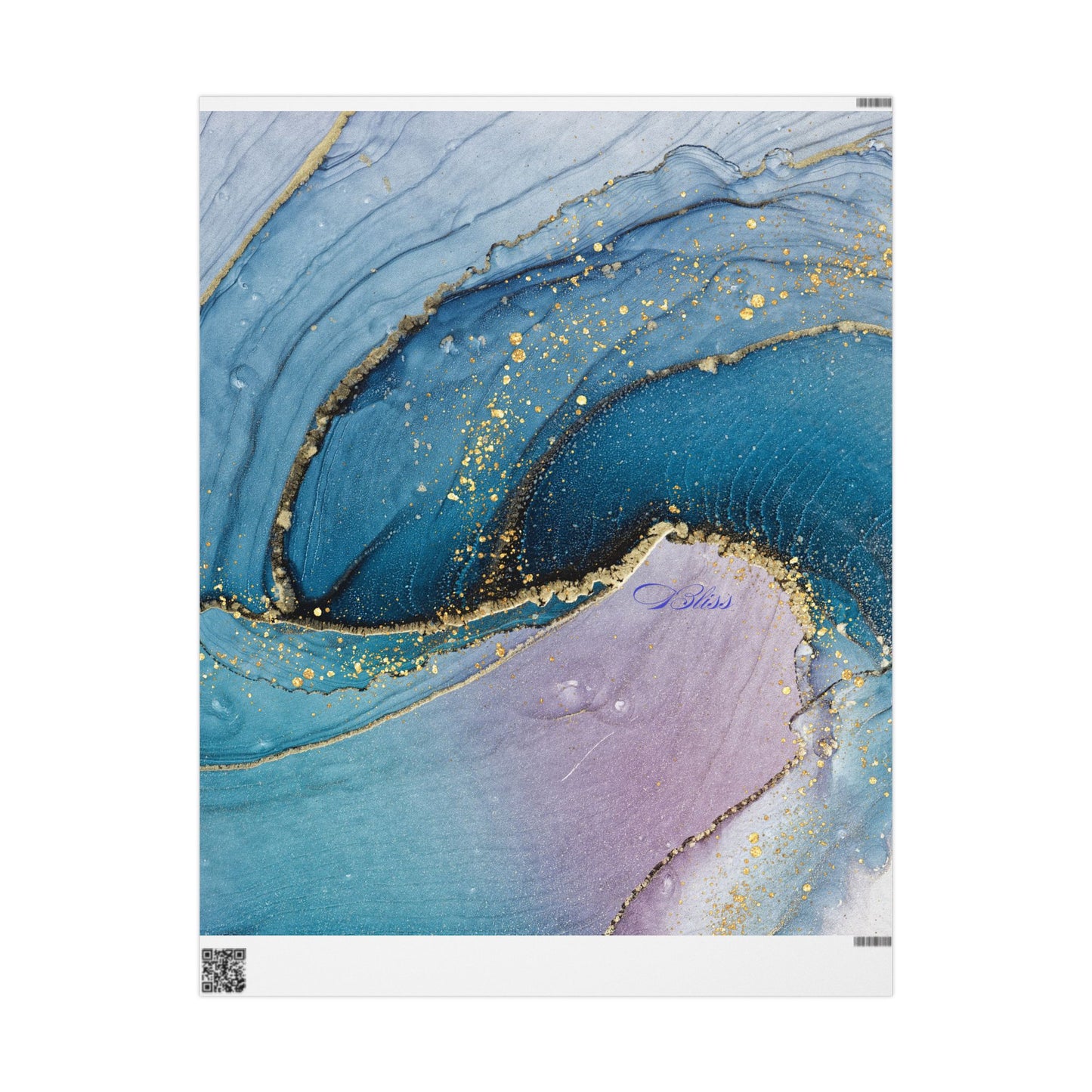 Ocean Wave Wrapping Paper, Vibrant Gift Wrap for Birthdays, Holidays, Crafting, Eco-Friendly, Unique Gift Presentation