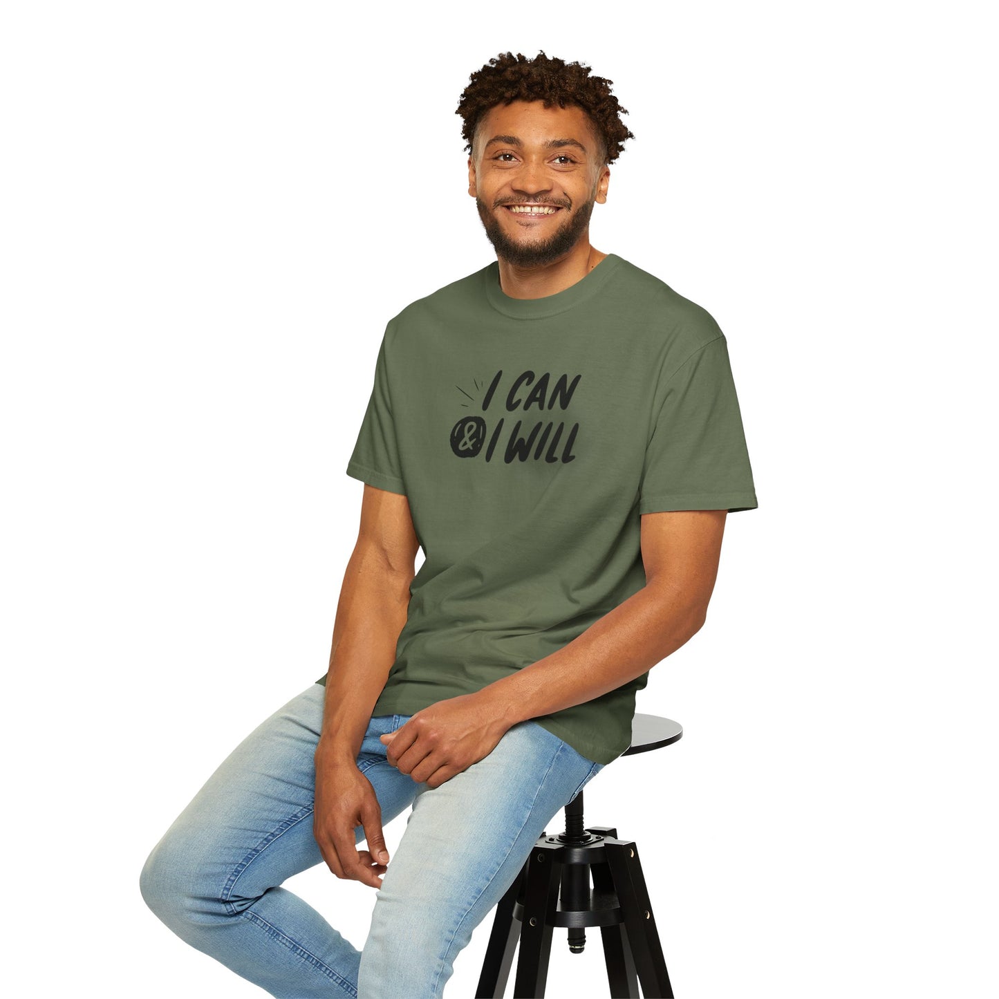 Motivational T-Shirt - Unisex Garment-Dyed Tee, Inspiring Quote, Gift for Friends, Workout Gear, Positive Affirmation Apparel