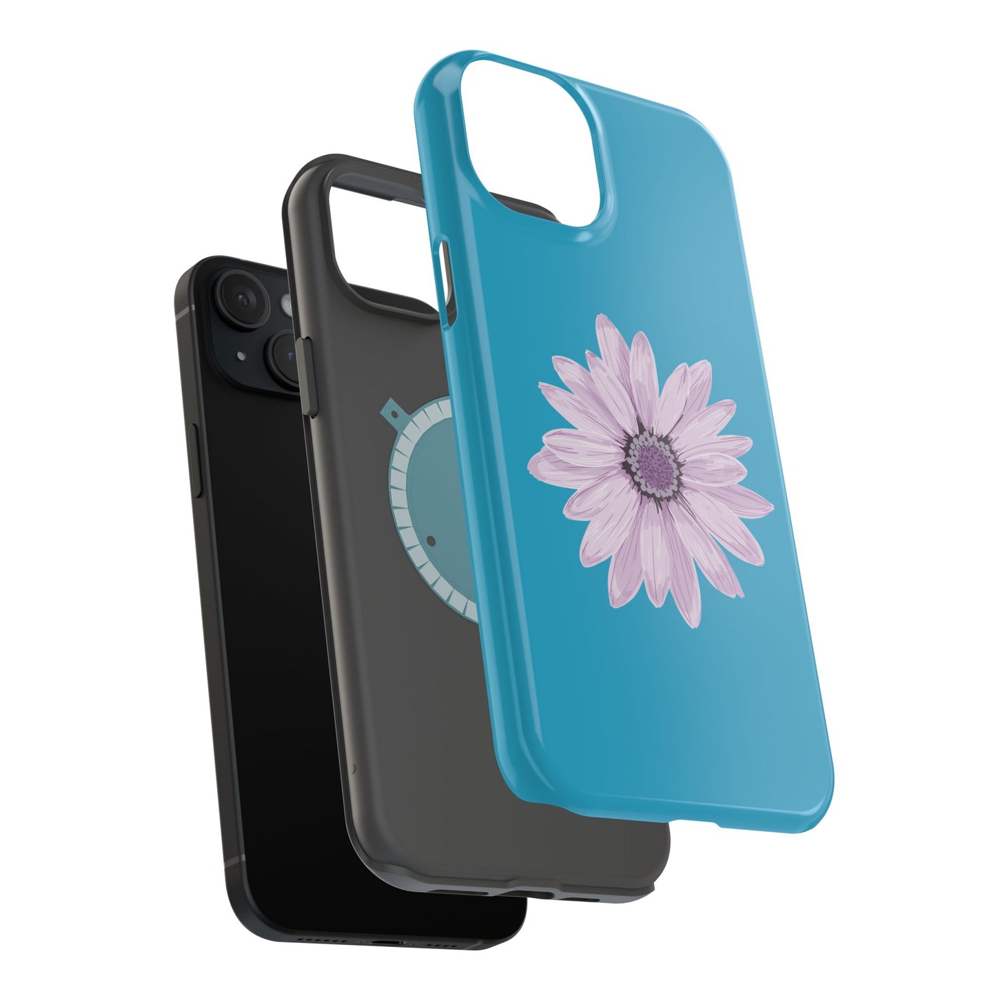 Magnetic Phone Cases with Floral Design, Impact-Resistant Accessories, Stylish Tech Protection, Gifts for Her, Unique Cell Phone Cases