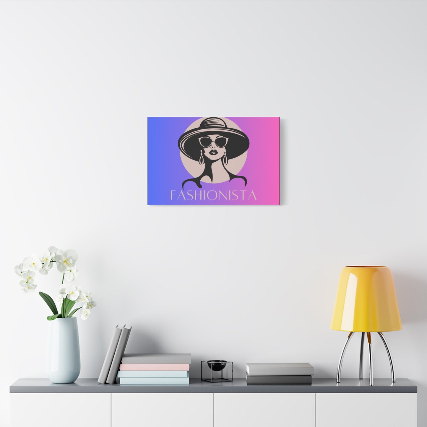 Fashionista Matte Canvas Wall Art, chic home decor, stylish gift for fashion lovers, wall decor, modern art piece, unique artwork