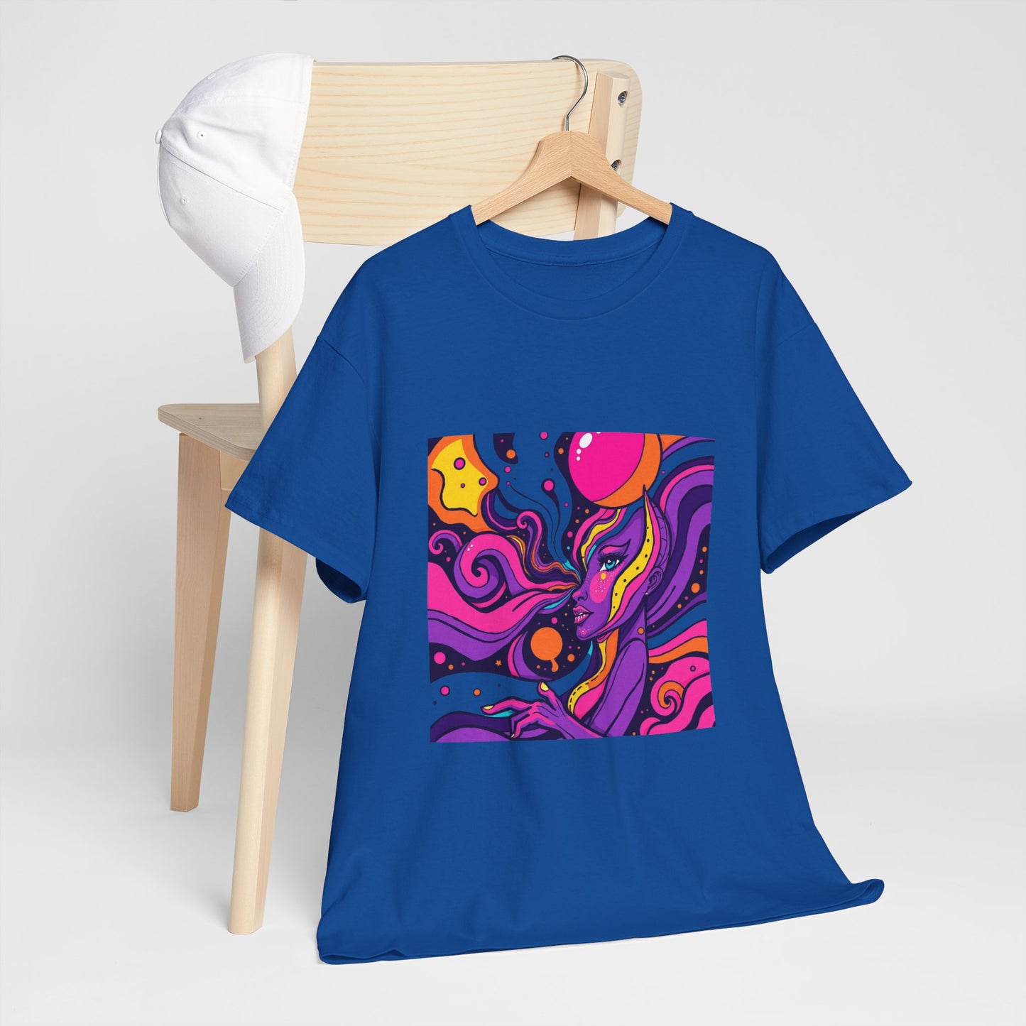 Vibrant Psychedelic Art Tee, Bohemian Graphic T-Shirt, Unisex Cotton Tee, Fashionable Casual Wear, Perfect Gift for Art Lovers