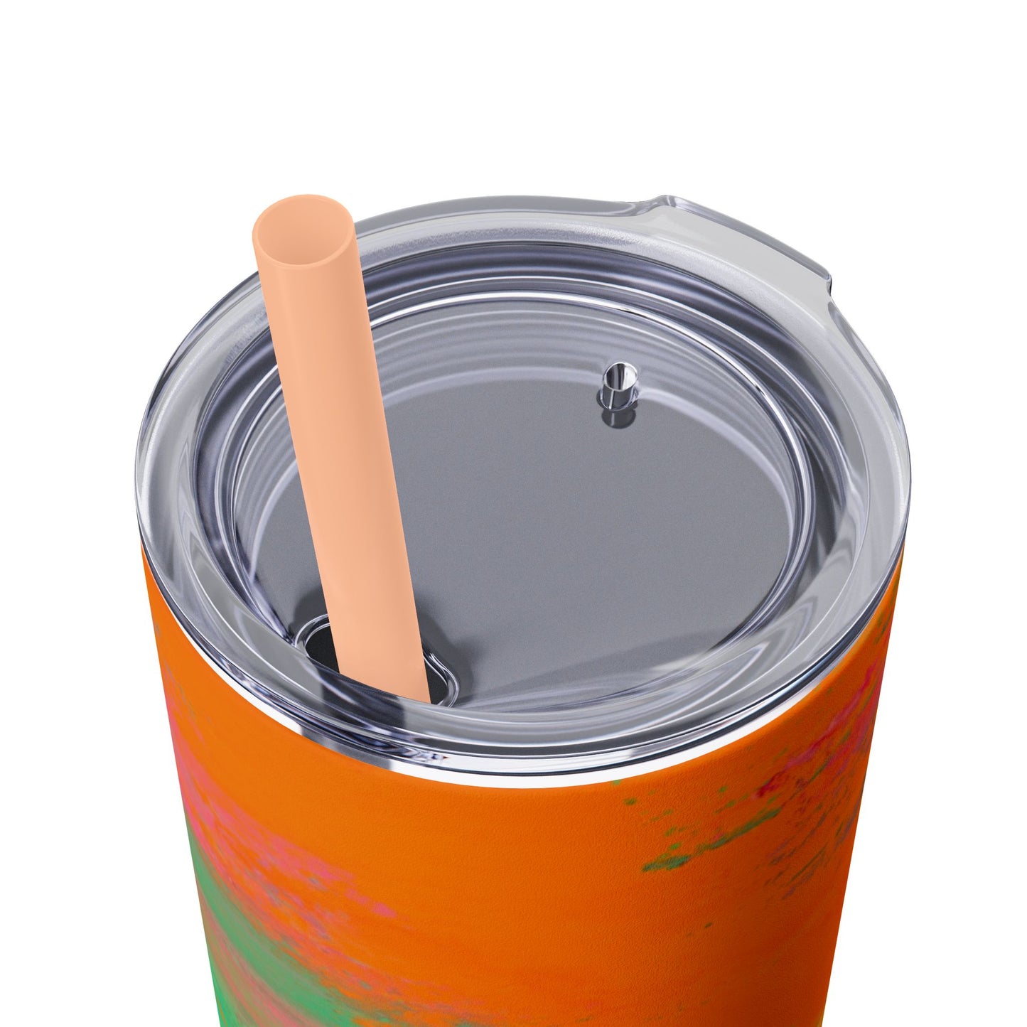 Colorful Ombre Skinny Tumbler with Straw, 20oz | Travel Mugs, Summer Drinkware, Beach Accessories, Gifts for Her, Eco-Friendly