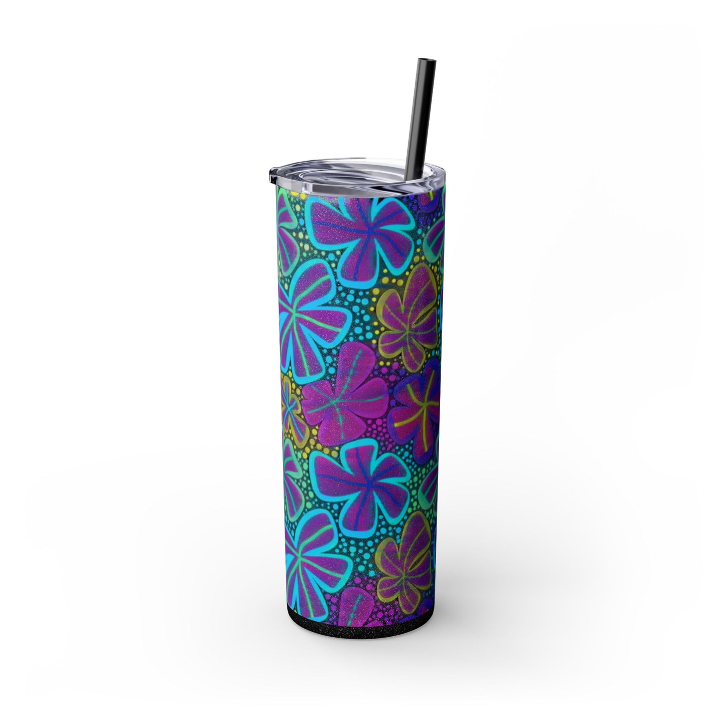 Pastel Butterfly Tumbler, 20oz Drinkware, Spring Decor, Cute Gift for Her, Eco-Friendly Cup, Floral Water Bottle