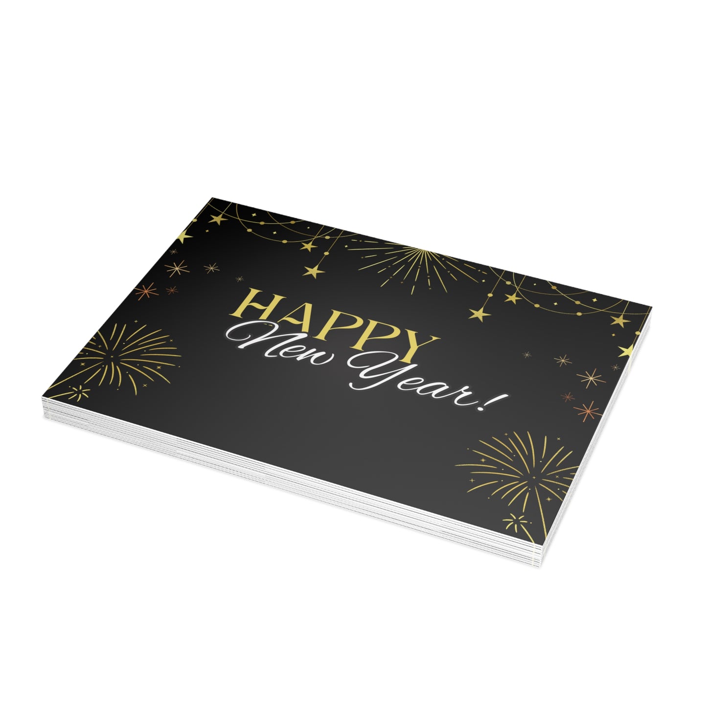 Stylish New Year Greeting Cards - Festive Holiday Stationery for Celebrations, Invitations, Gift Cards, and Special Occasions
