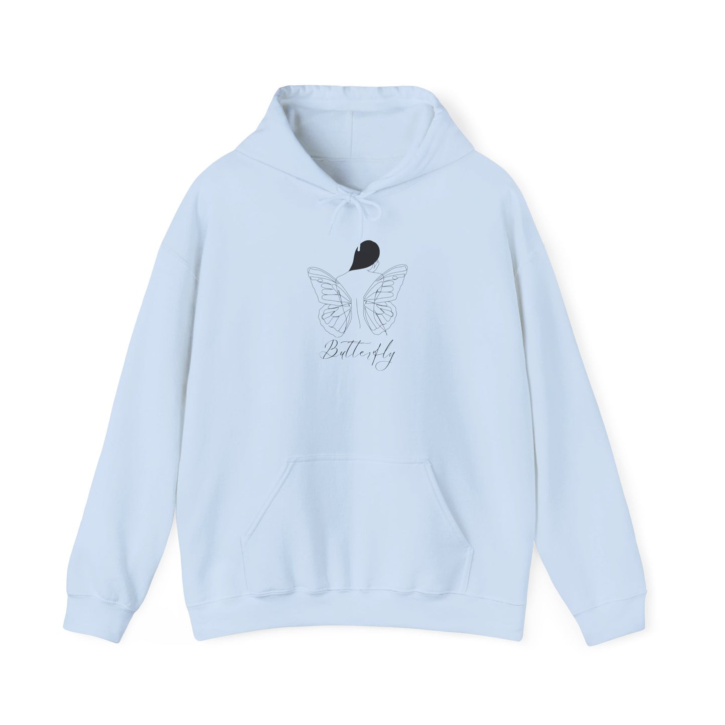 Butterfly Love Unisex Hoodie, Cozy Sweatshirt for Everyday Comfort, Gift for Nature Lovers, Butterfly Apparel for Spring