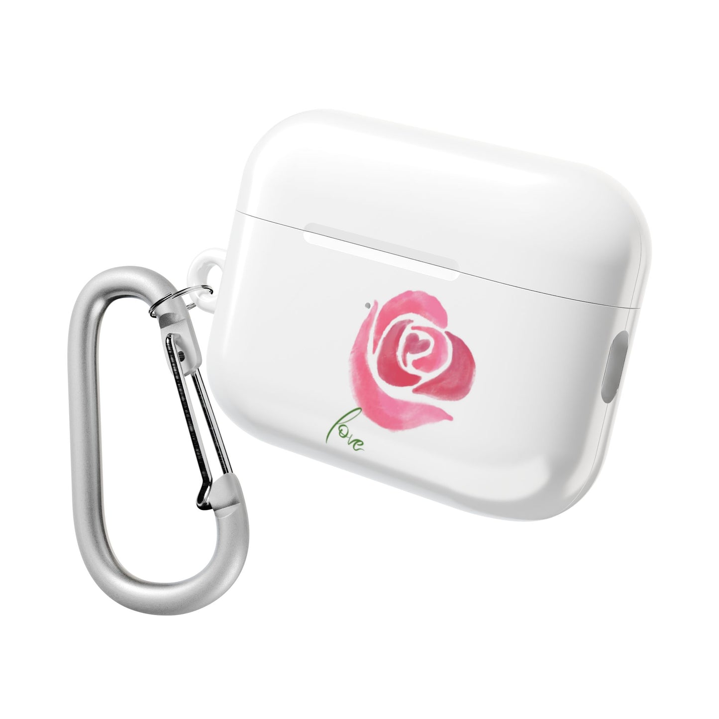 Romantic Rose AirPod Case - Cute Floral Design, Gift for Her, Valentine's Day Present, Trendy Accessory, Love Theme