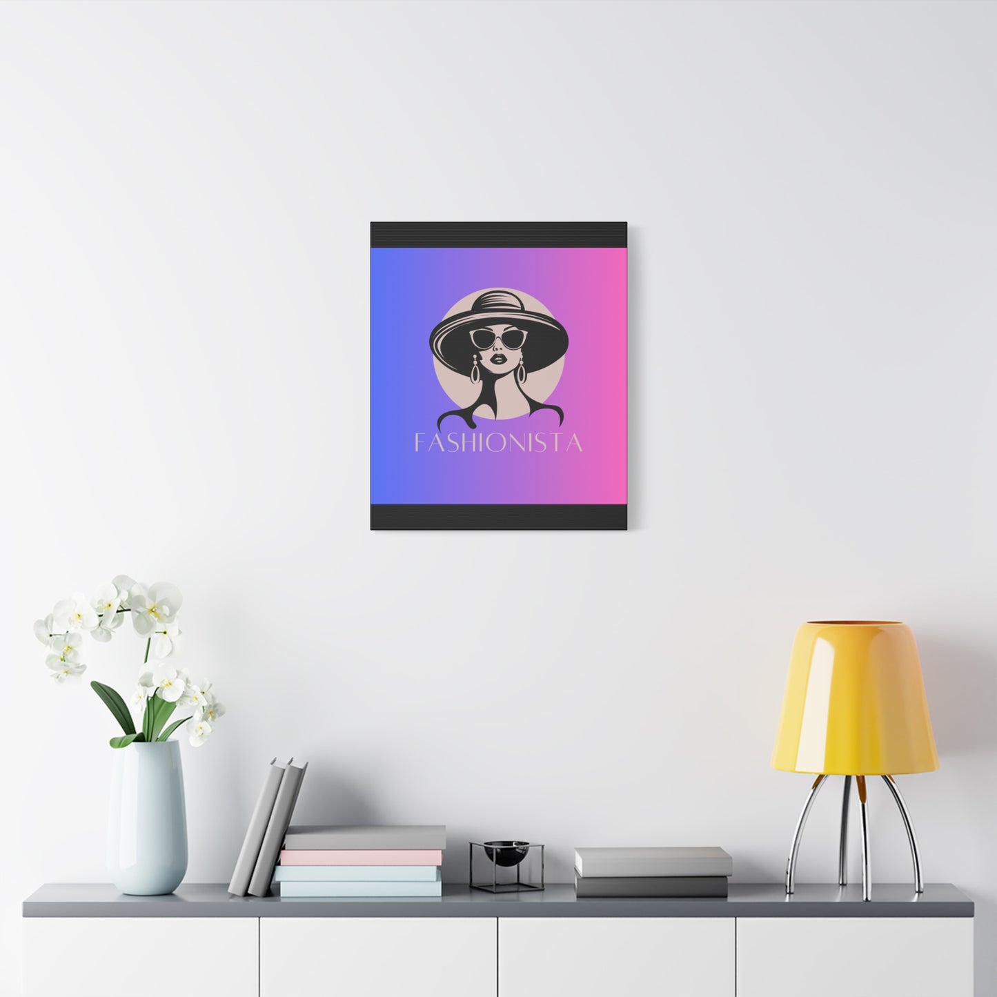Fashionista Matte Canvas Wall Art, chic home decor, stylish gift for fashion lovers, wall decor, modern art piece, unique artwork