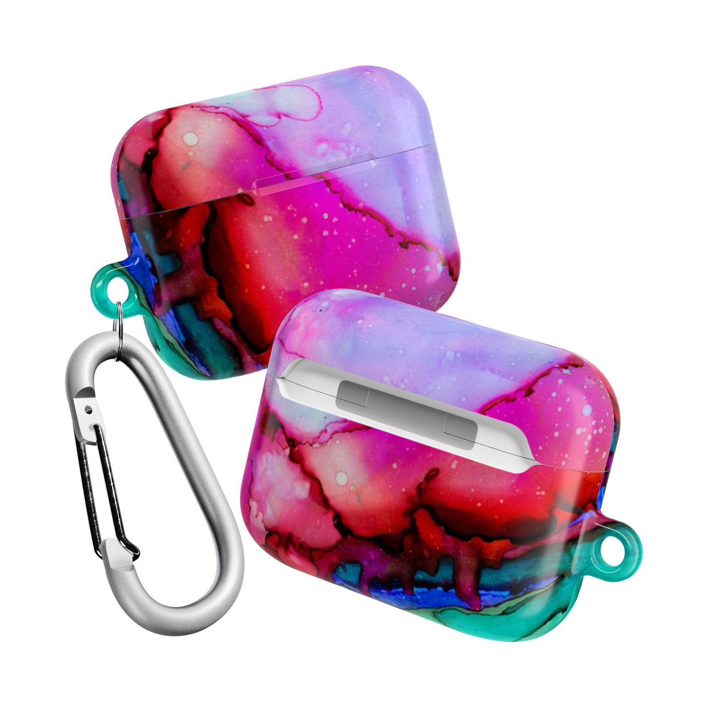 Colorful Marble AirPod Case, Trendy Tech Accessory, Gift for Music Lovers, Unique Earbud Cover for Her, Stylish AirPods Holder