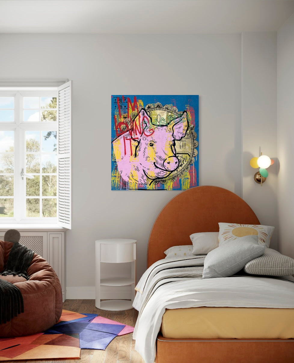 Blue Saint Pig
