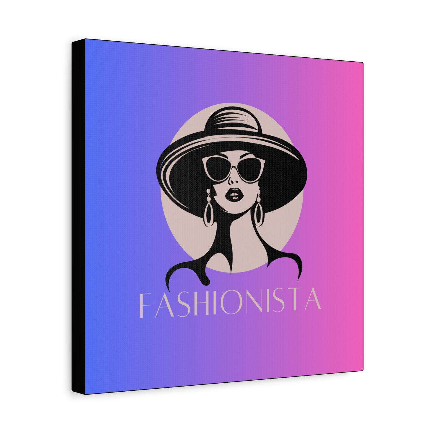 Fashionista Matte Canvas Wall Art, chic home decor, stylish gift for fashion lovers, wall decor, modern art piece, unique artwork