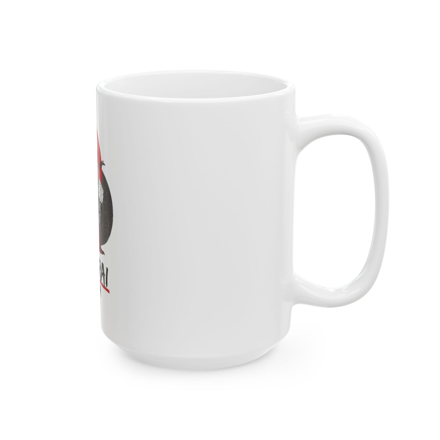 Cool Samurai Warrior Ceramic Mug, 11oz/15oz Coffee Cup, Japanese Art Drinkware, Unique Gift for Warriors, Anime Lovers, Birthday Present