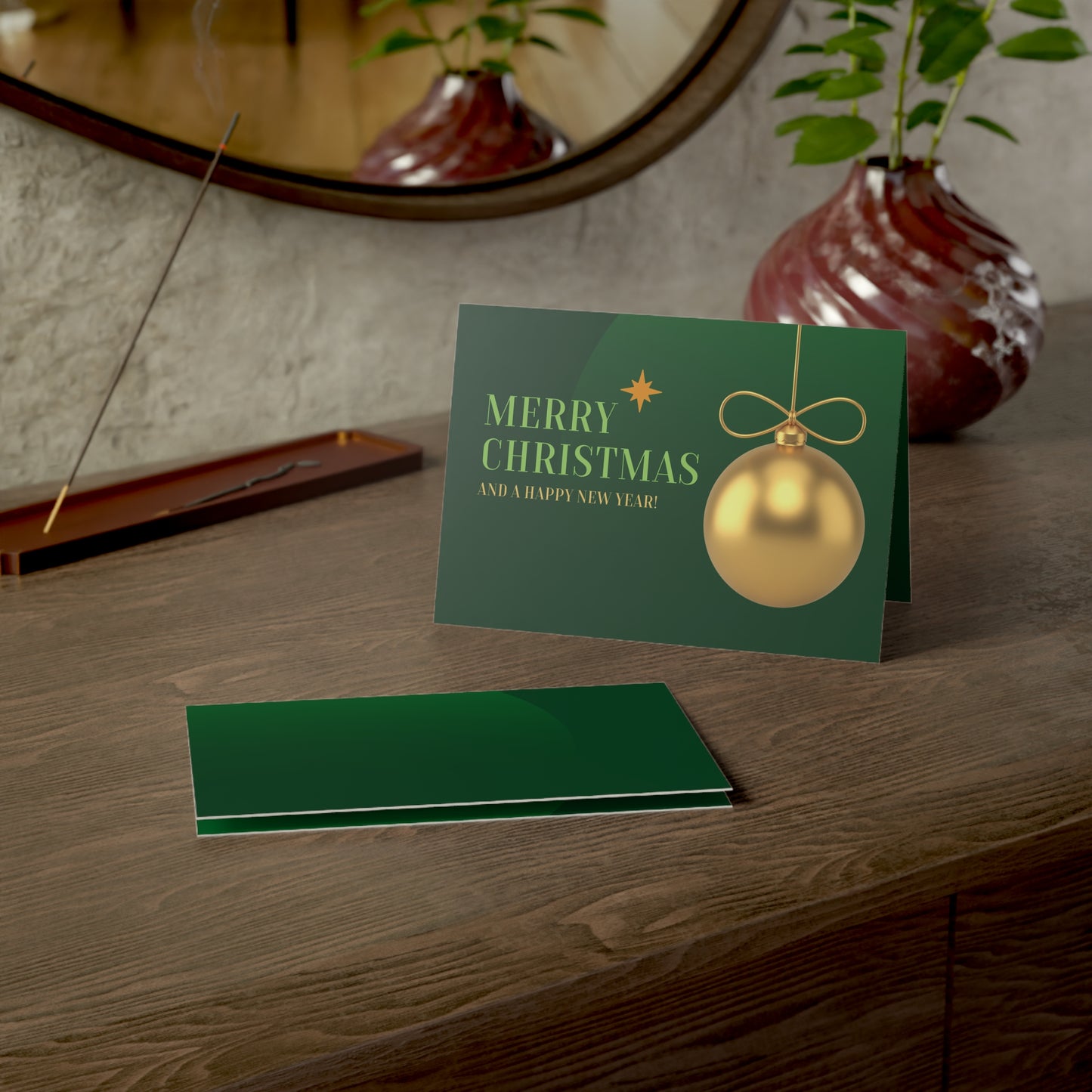 Merry Christmas Greeting Cards, Elegant Holiday Cards, Festive New Year Cards, Seasonal Greeting Cards, Christmas Celebration Cards
