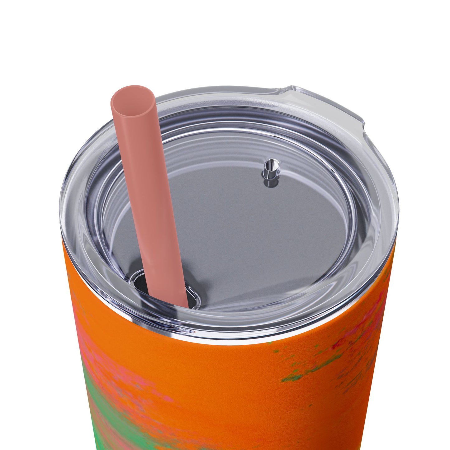 Colorful Ombre Skinny Tumbler with Straw, 20oz | Travel Mugs, Summer Drinkware, Beach Accessories, Gifts for Her, Eco-Friendly
