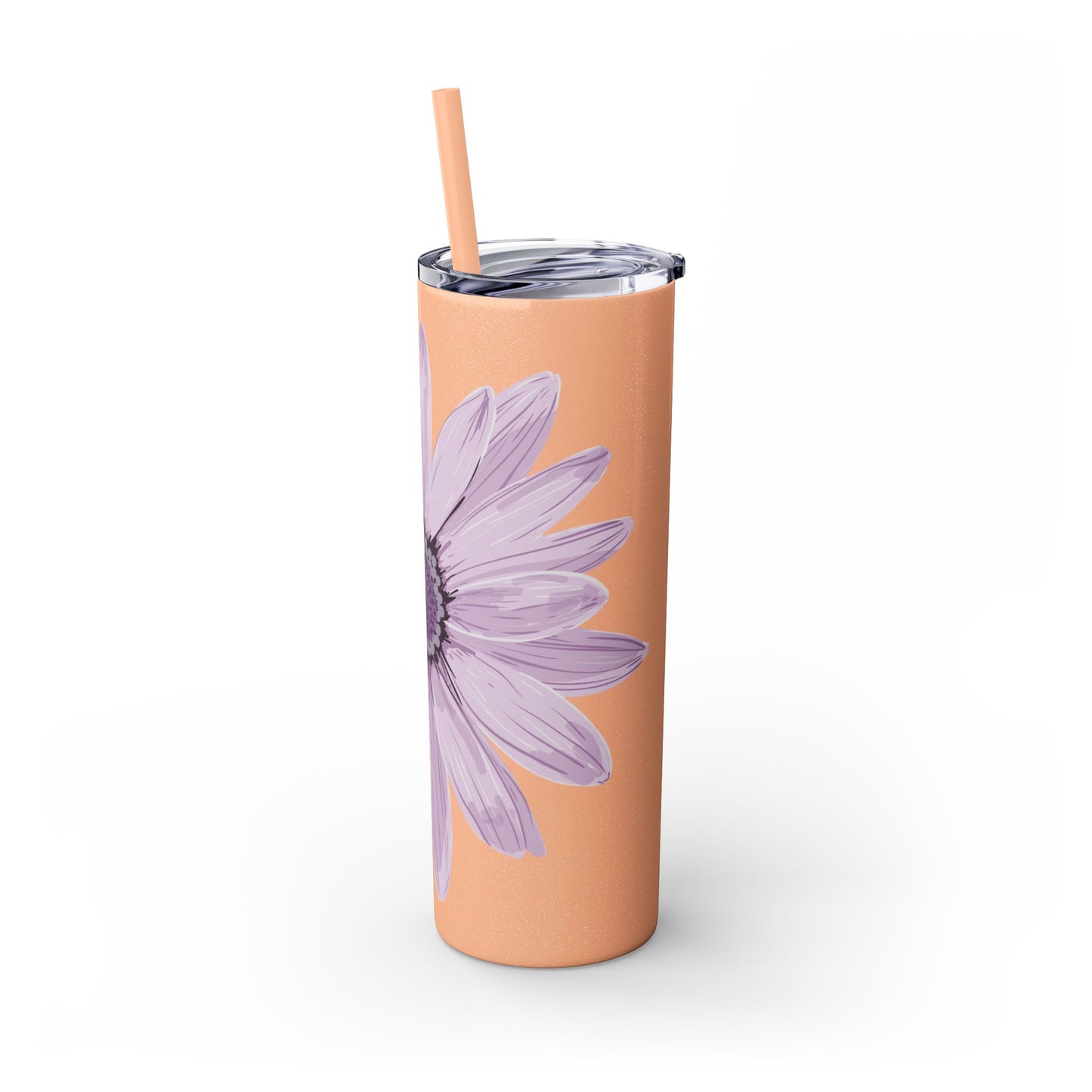 Floral Skinny Tumbler, 20oz - Stylish Drinkware for Home, Office, Gifts, Party Favors, Spring Decor