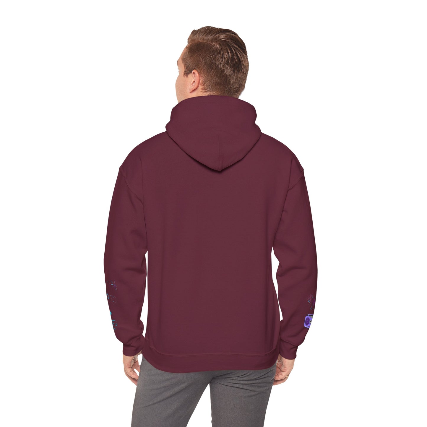 Colorful Dance Hoodie for Creative Spirits, Cozy Unisex Hooded Sweatshirt, Perfect for Parties, Dance Classes, Gifts