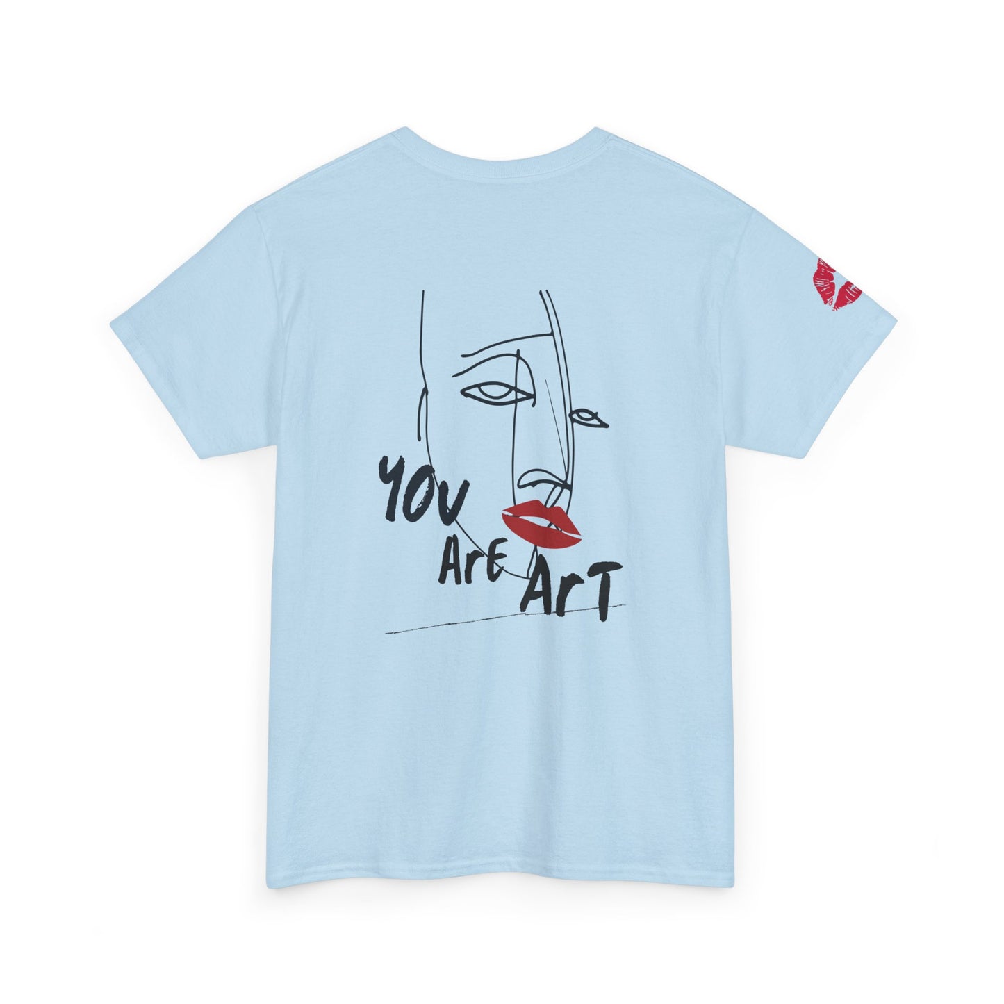 YOU ARE ART - SINGLE, TAKEN... Artistic Unisex Cotton Tee with Heartfelt Prints, Casual Wear, Gift for Artists, Streetwear, Inspirational Fashion
