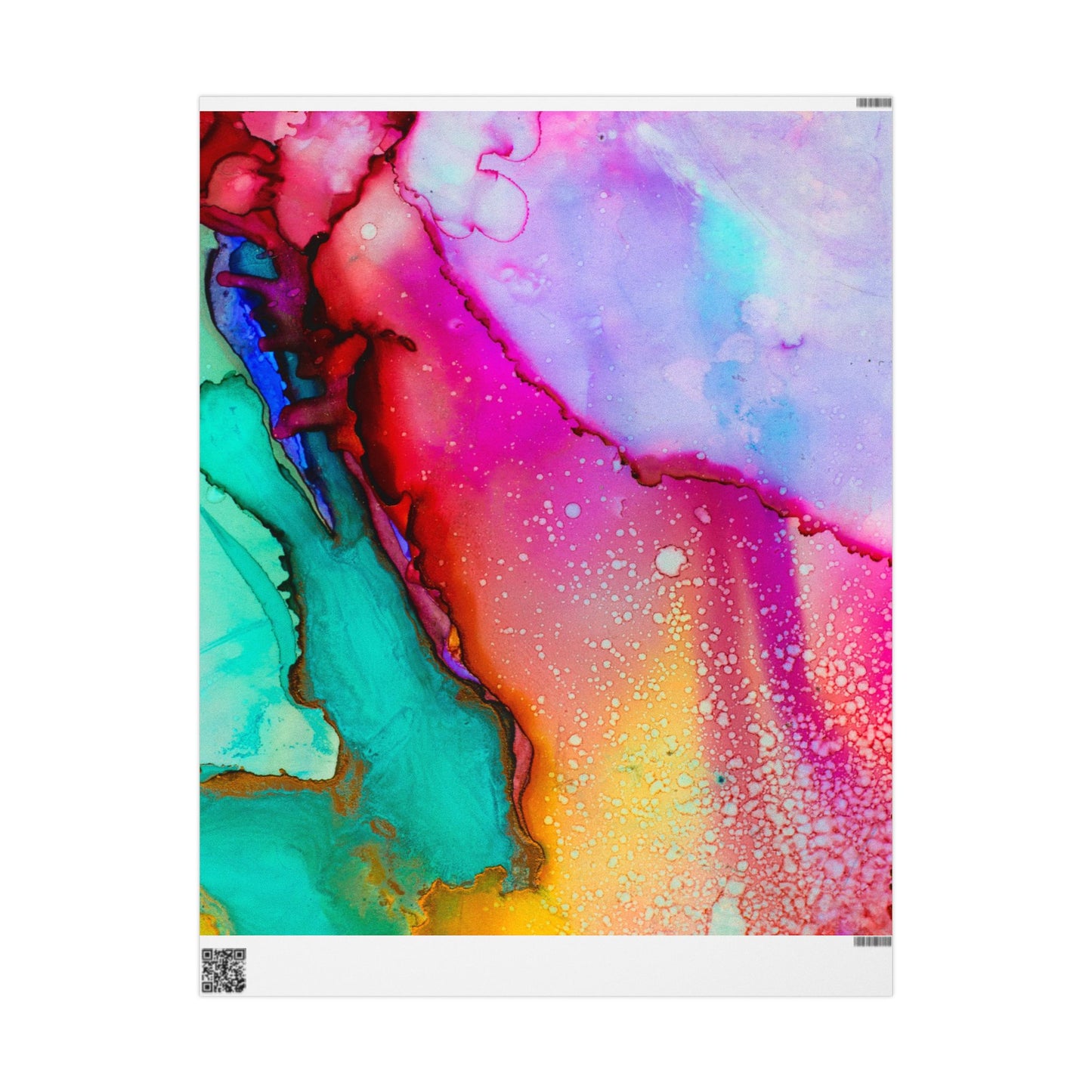 Vibrant Abstract Wrapping Paper | Colorful Gift Wrap for Parties, Birthdays, Weddings, Holidays, Creative Packaging