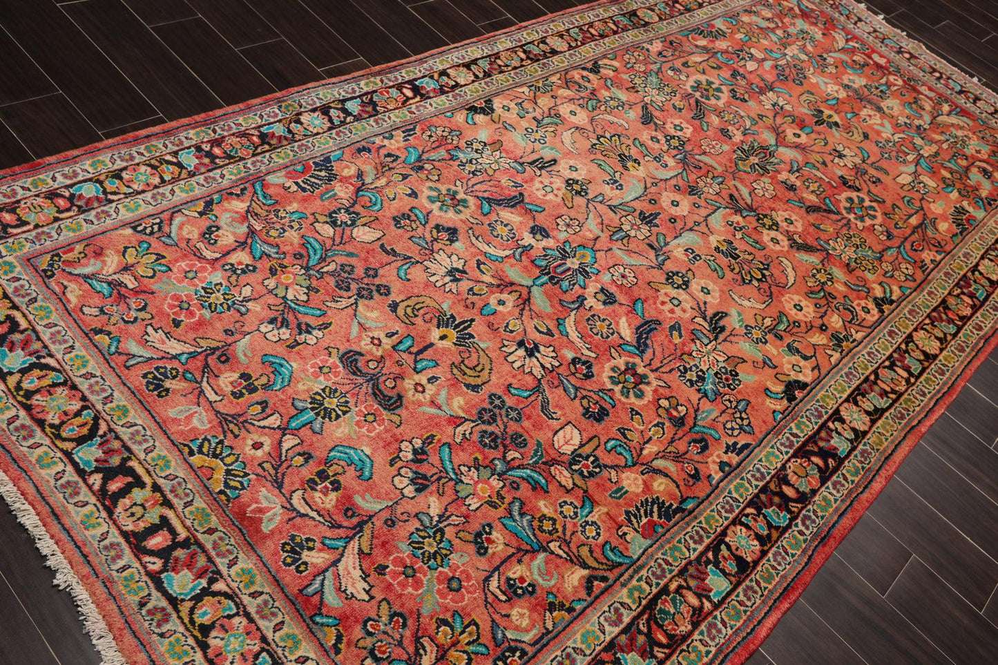 5'2" x 11' Runner Hand Knotted 100% Wool Traditional Oriental Area Rug Rust-4