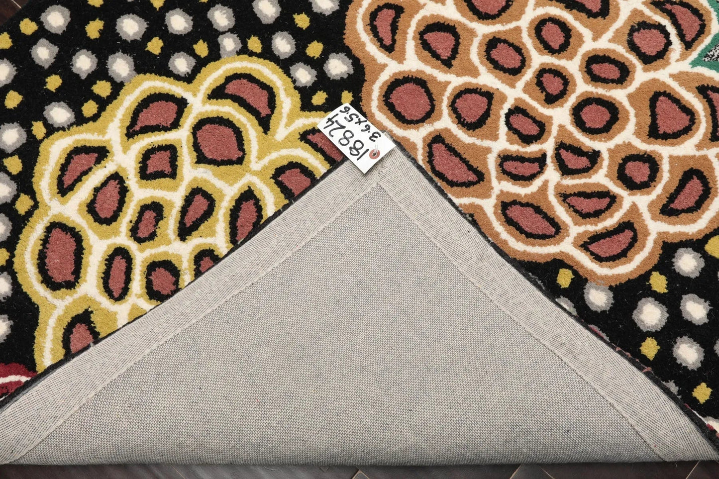 LoomBloom Multi Size Black Hand Tufted Transitional Floral Wool Oriental Area Rug-4