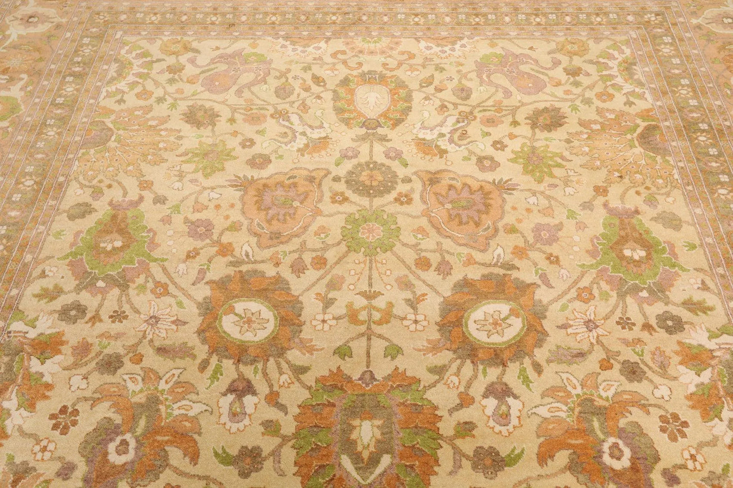 9X12 Beige Hand Knotted 100% Wool Pak Persian 300 KPSI Oriental Area Rug-4