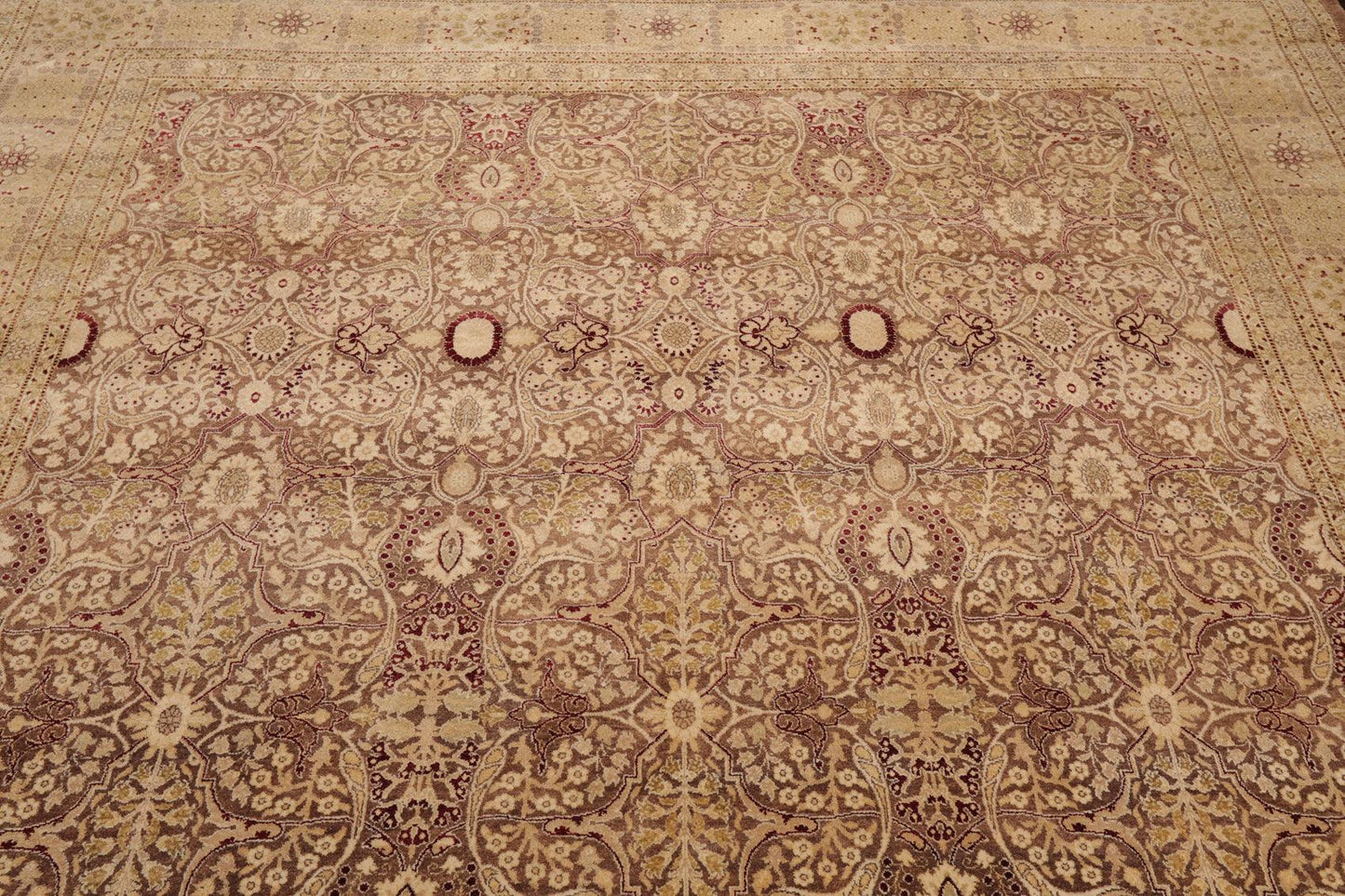 8'1" x 10'2" Hand Knotted Wool PakPersian 16/18 300 KPSI Oriental Area Rug Brown-4