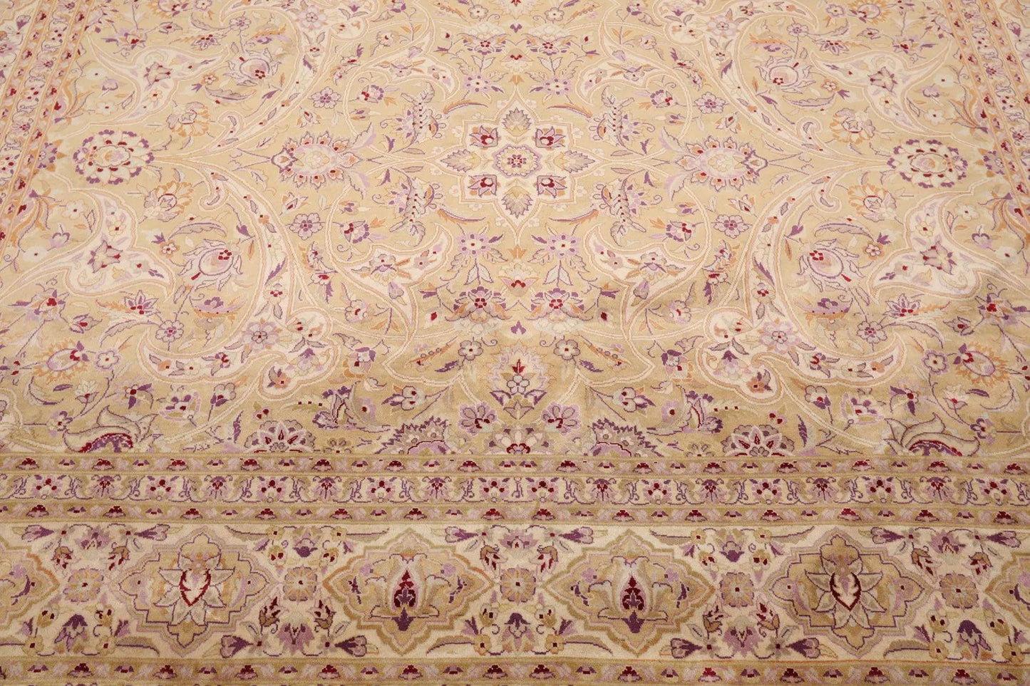8'1' 'x 10'3'' Hand Knotted Wool PakPersian 16/18 300 KPSI Oriental Area Rug Tan-4
