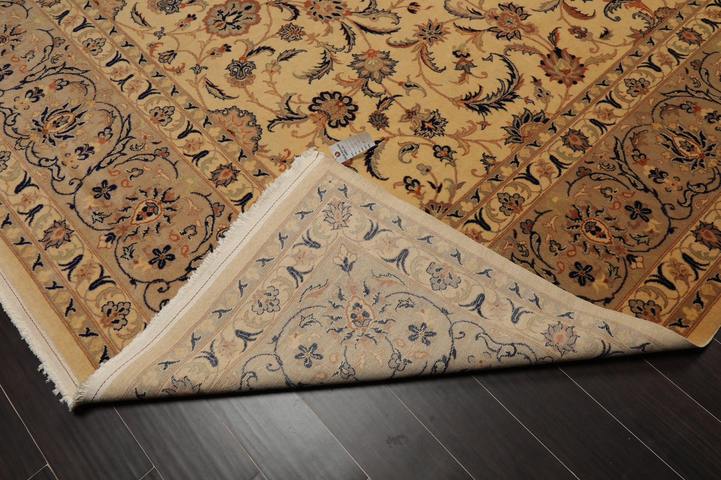 9'11" x 13'5" Hand Knotted Wool 250 KPSI Pak-Persian Area Rug Warm Beige-4
