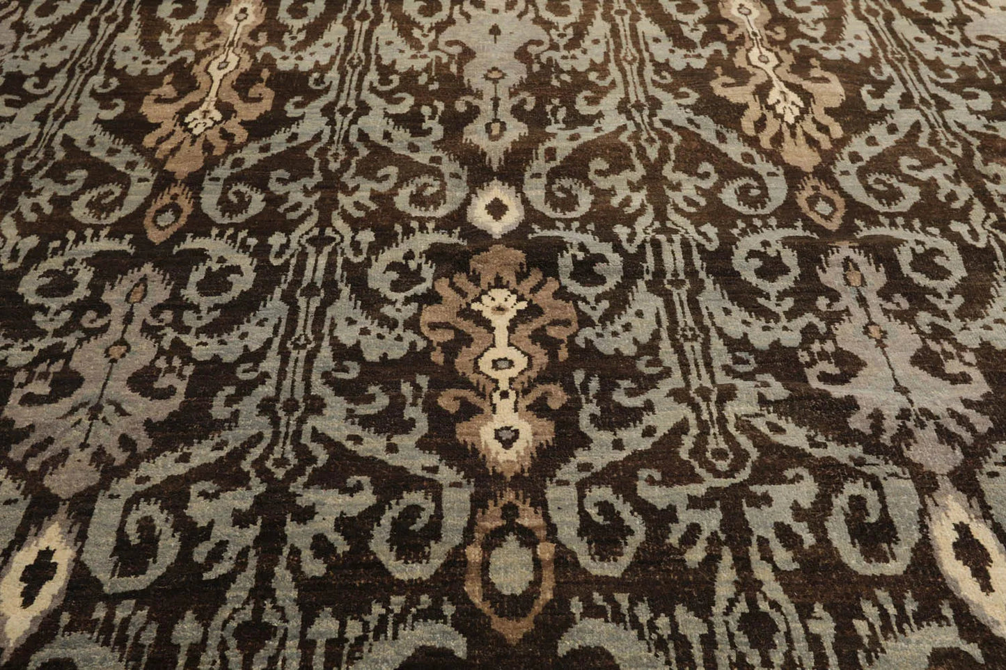 8x10 Brown Hand Knotted Tibetan 100% Wool Transitional Oriental Area Rug-4