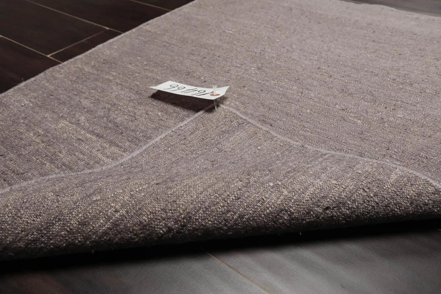 2' x 3' Hand Woven Silk Modern Flatweave Kilim Oriental Area Rug Dark Taupe-3