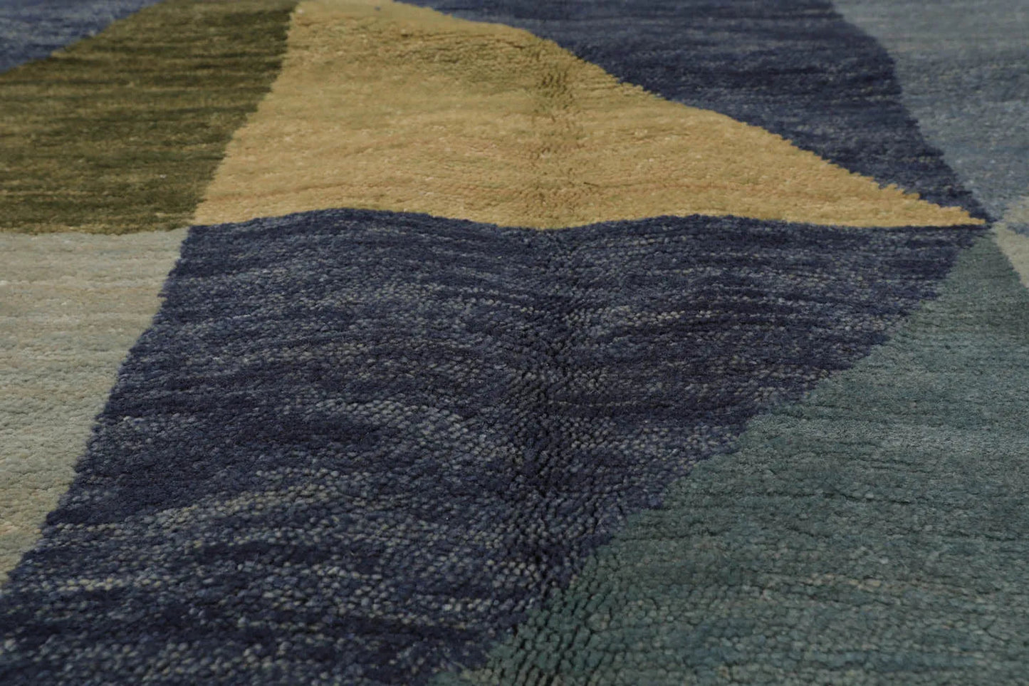 3x5 Blue, Green Hand Knotted Tibetan 100% Wool Michaelian & Kohlberg Traditional Oriental Area Rug-4