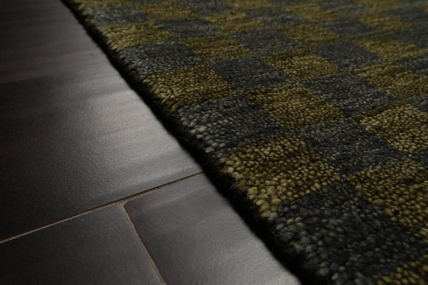 5x7 Green, Slate Hand Knotted Tibetan 100% Wool Michaelian & Kohlberg Modern & Contemporary Oriental Area Rug-4