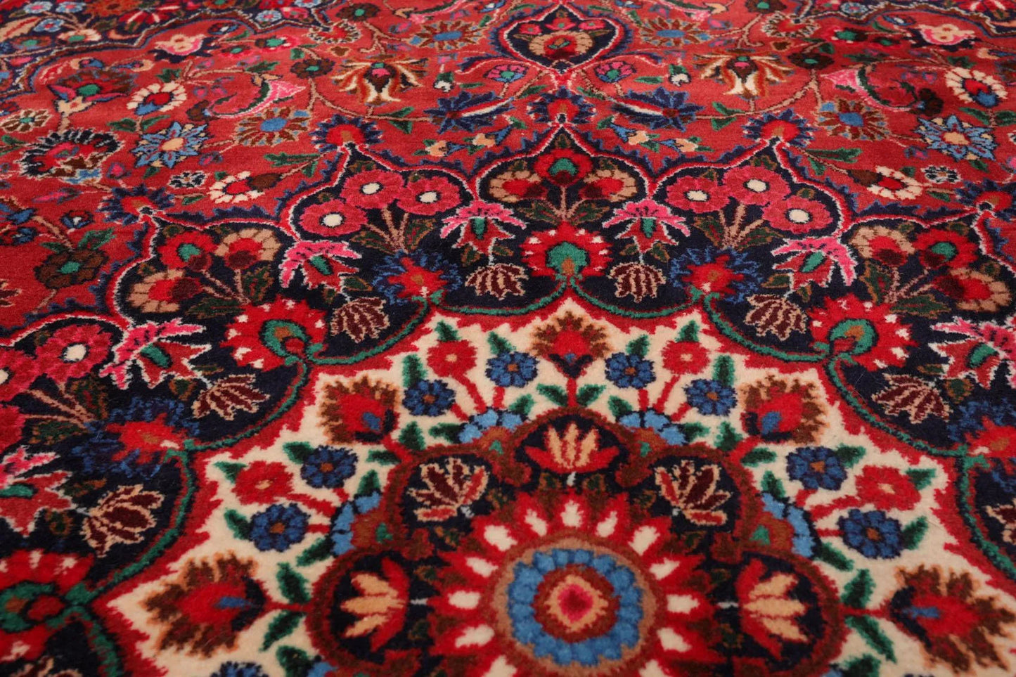6'3'' x 8'11'' Hand Knotted Wool Bidjaar 200 KPSI Oriental Area Rug Rusty Red-4