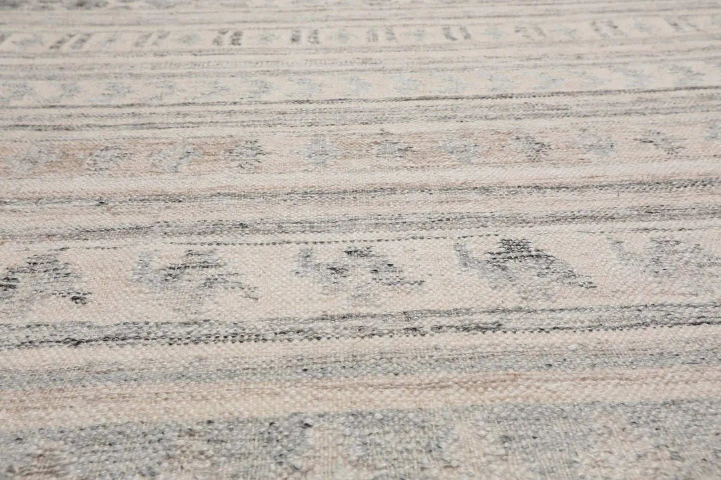 5' x 8' Hand Woven Wool Southwestern Flatweave Kilim Oriental Area Rug Beige-4